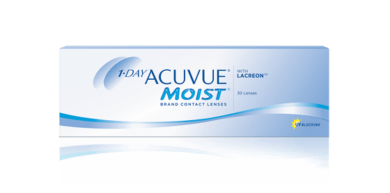 Acuvue 1-Day Moist 30 Pack - $38/box