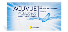  Acuvue Oasys w/ HydraClear Plus 12 Pack - $75/box